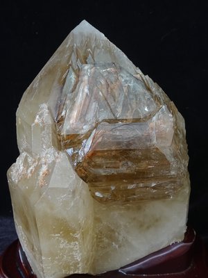 ~shalin-crystal~巴西水膽鱷魚骨幹水晶~6.19公斤~晶質清透~含萬年水~帶水~帶財~值得收藏!