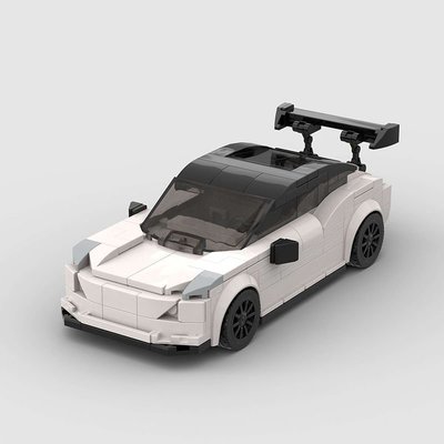 特賣-樂高汽車MOC特斯拉電車性能車超級跑車益智拼裝積木