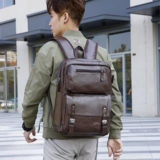後背包男商務新款時尚電腦旅行包大容量背包學生書包