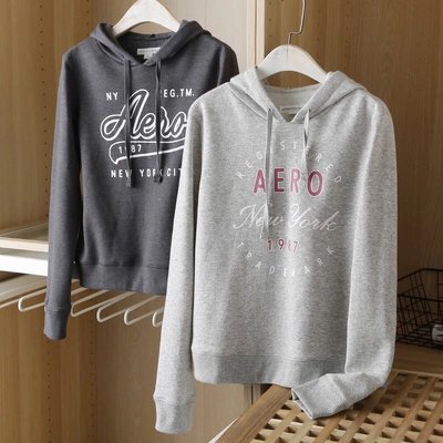 AERO logo Hoodie 美系女款字母印花連帽上衣