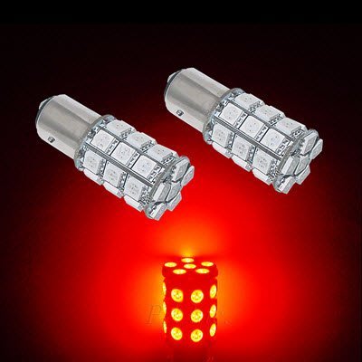 【PA LED】FOCUS MK2 5D 1157 斜角 雙芯 30晶 90晶體 SMD LED 紅光 煞車燈