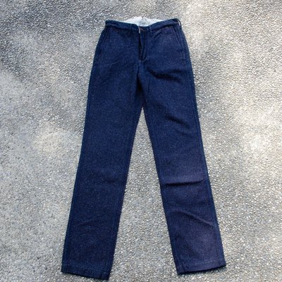 日本品牌 Studio D'artisan 小豬靛藍蘇格蘭呢褲子 W30