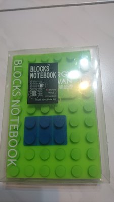 Blocks Notebook  積木筆記本 像樂高玩具  可以卸下2X3磚塊並將其連接到另一個