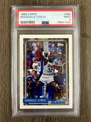 1993 Topps Shaquille O’Neal Shaq RC 新人卡 PSA9
