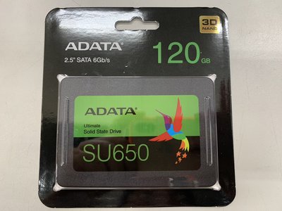 威剛 Ultimate SU650 120G SSD 2.5吋固態硬碟 全新 蘆洲可自取📌自取價340