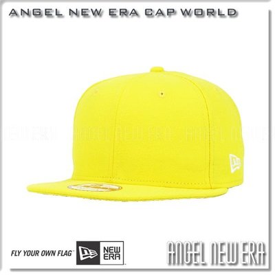 【ANGEL NEW ERA 】NEW ERA 黃 夏天 素帽 9FIFTY SNAPBACK 限量後扣帽