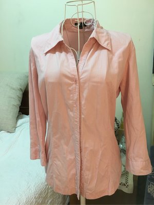 bossini 粉色七分袖襯衫 M號