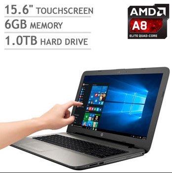 觸控筆電 HP 15-af123cl 15.6" Touch AMD A8-7410 2.2ghz 6gb RAM 1t