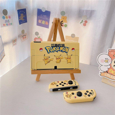 【熱賣下殺價】Nintendo Switch OLED 手機殼動漫卡通超級快樂 Pokémon 尼斯外殼 TPU 遊戲機