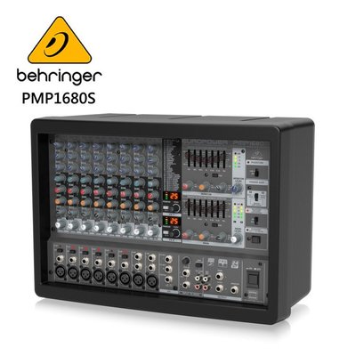 BEHRINGER PMP1680S專業10通道箱型功率混音器/原廠公司貨