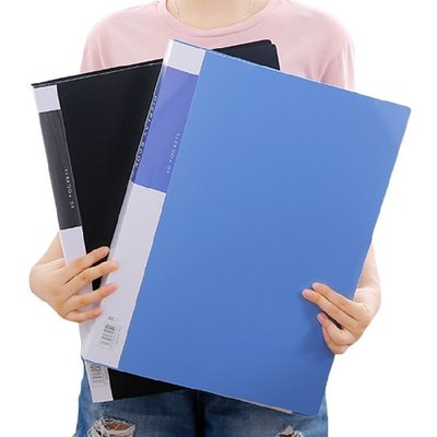 8K文件夾多層插頁袋A3資料夾透明學生試卷夾8開圖紙冊素~優惠價