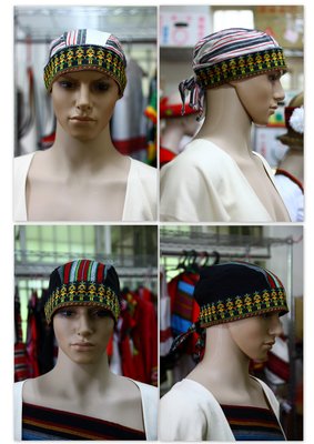 融藝製造 -- 原住民服飾&amp;布料 -- 原住民圖騰傳統頭巾、海盜帽 -- 300元