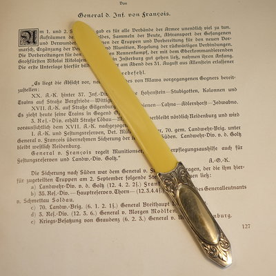 1910s 德國 🇩🇪 Alpacca 新藝術風格老牙古董拆信刀 （已售）