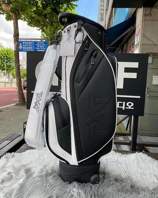現貨：PX高爾夫球包男女通用標準立式拖輪球包PG golf便捷拉桿箱黑