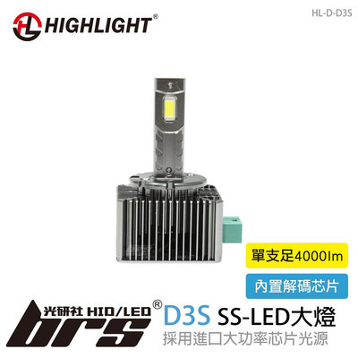 【brs光研社】HL-D-D3S HIGHLIGHT SS LED 大燈 GTI Audi 奧迪 A1 A3