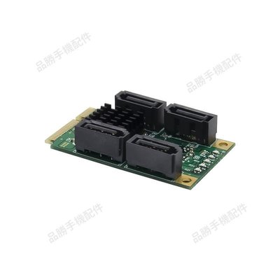MINI PCI-E轉4口SATA3.0擴展卡黑群暉mini-pcie轉接固態硬盤9215