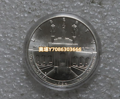 美國1983年1984洛杉磯奧運會紀念幣1元老鷹 磨砂銀幣 銀幣 紀念幣 錢幣【悠然居】1491