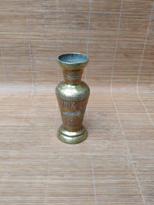 日本回流 精工 花瓶 擺件 銅器上面是銀絲沒有低口 品相