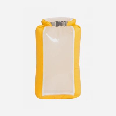 【Exped】Fold Drybag CS 70D 黃色 S【5L】透明視窗 背包防水袋防水內袋防水內套