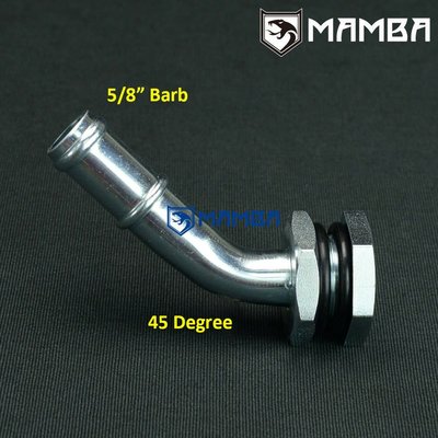 Turbo oil pan sump oil return adapter fitting 45Deg/5/8"barb