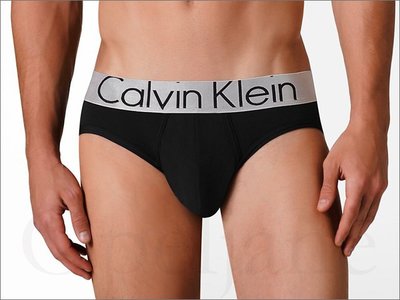 Calvin Klein CK 男內著卡文克萊黑色 94%棉質 寬版褲頭大LOGO 內褲三角褲 S 號 愛Coach包包