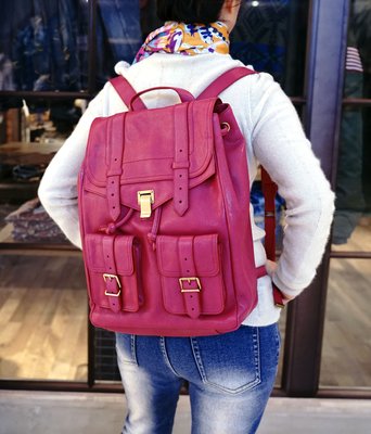 【COCO 精品專賣】Proenza Schouler 普羅恩薩·施羅 PS1 Backpack 背包 莓紅 現貨