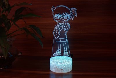 [現貨]名偵探柯南3D視覺立體燈 兇手就是你Detective Conan 動漫人物 檯燈LED錯覺小夜燈趣味創意禮物