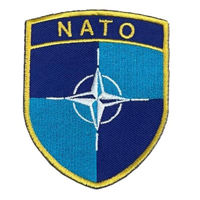 【A-ONE】北大西洋公約組織 NATO刺繡 北約布章 貼布 布標 燙貼 徽章 肩章 識別章 背包貼