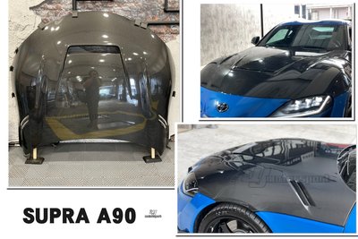 小傑車燈精品--全新 TOYOTA Supra A90 牛魔王 Carbon 卡夢 碳纖維 單層 引擎蓋 開孔