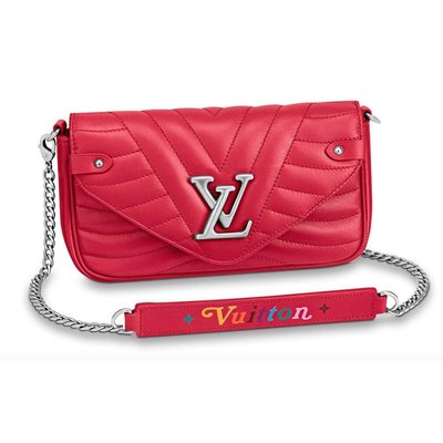 Louis Vuitton Red New Wave Crossbody Bag Leather ref.1035762 - Joli Closet