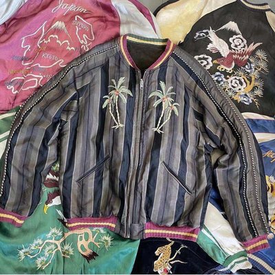 【Japan潮牌館】21AW KAPITAL 平田和宏 絕跡款椰樹玫瑰刺繡絲絨雙面穿夾克外套