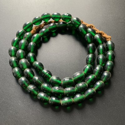 失傳手工古法老琉璃珠 DIY做舊西藏藏民配珠項鍊西亞古董佛珠