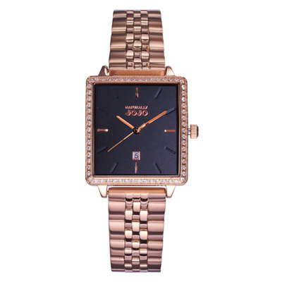 【時光鐘錶公司】NATURALLY JOJO JO96975-88R 極簡風格方型時尚鋼帶錶 情人節禮物男錶女錶 錶