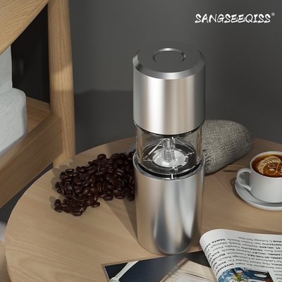 出口磨豆機一人家用手沖咖啡豆研磨一體機小型電動便攜式咖啡機