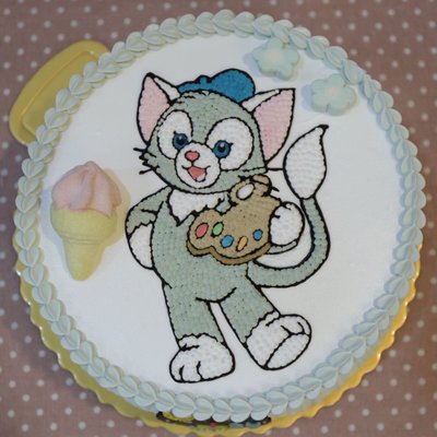 *CC手工蛋糕*-畫家貓 8吋 造型蛋糕 生日蛋糕 ,巧虎 (板橋中和，中和環球購物中心旁)