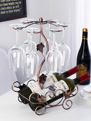 高腳紅酒杯酒架裝飾置物架倒掛懸掛創意歐式葡萄酒杯杯架家用架子 自行安裝