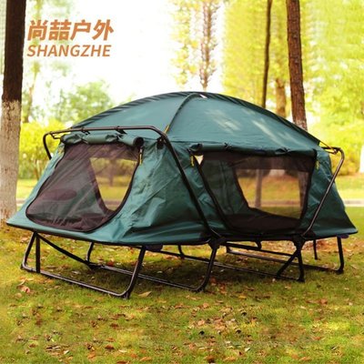 戶外裝備野外露營用品自駕游旅行單人釣魚專用帳篷防暴雨離地自動特價