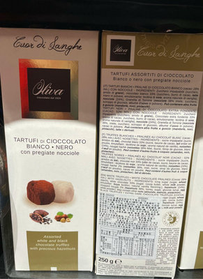 3/22前 一次買2盒 單盒319 義大利Oliva 松露造型綜合可可製品250g 到期日2024/8/25 歐麗華 松露巧克力 頁面是單價