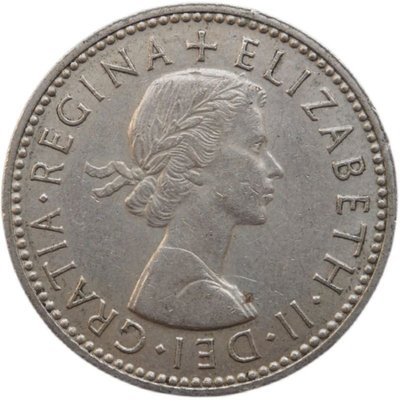 英國1先令鎳幣(全新女王像英格蘭版)年份隨機 23.5mm 外國硬幣-特價