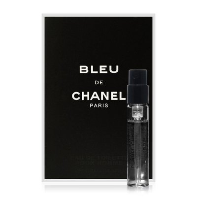Chanel蔚藍男士淡香水白金運動紳士清新魅力香氛小樣1.5ml
