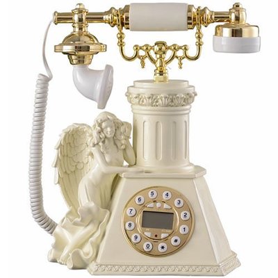 5Cgo 【批發】含稅會員有優惠 19422818178  歐式復古電話機 座機電話機 時尚 古典電話機天使