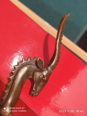 銅雕 長角公鹿