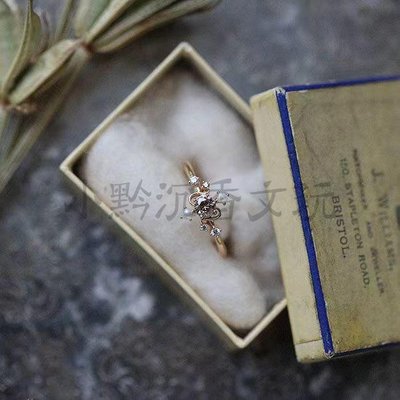 《星象儀》高級感小眾設計天然珍珠925純銀鍍金戒指女 復古工業風