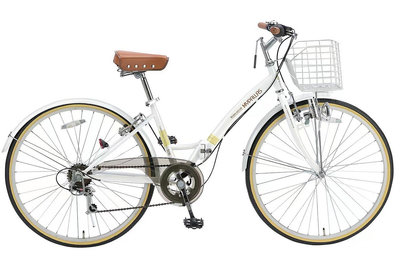 公路車日本品牌Mypallas26寸變速折疊自行車網紅復古單車休閑輕便M505