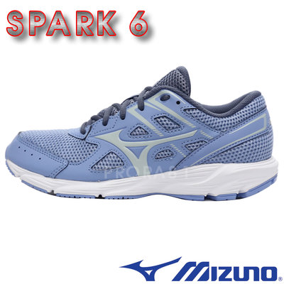 Mizuno K1GA-210421(SPARK 6) 水藍 X10耐磨大底慢跑鞋【特價出清】015M 免運費加贈襪子