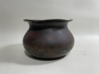 日本斑銅 老建水 純銅茶渣桶 圖四圖五有驗銅傷 品相如圖二手