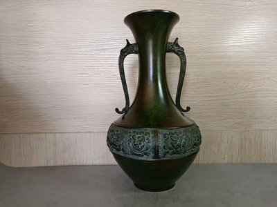 日本銅花瓶964
