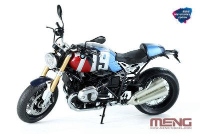 【MENG MT-003t】1/9 BMW 寶馬R nine T 719重機摩托車火星紅+宇宙藍特別配色版 悅色版