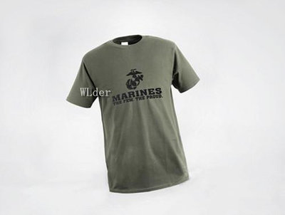 海軍 陸戰隊 T恤 綠 棉T美軍襯衫POLO衫高爾夫運動登山旅遊迷彩服戰鬥服男排-來可家居