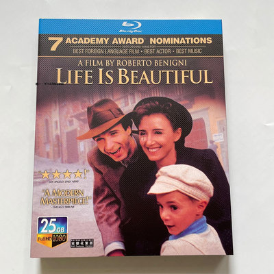影片劇情戰爭電影 美麗人生（1997）藍光碟BD高清收藏版盒裝電影